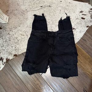American Eagle Outfitters Black Distressed Jeans